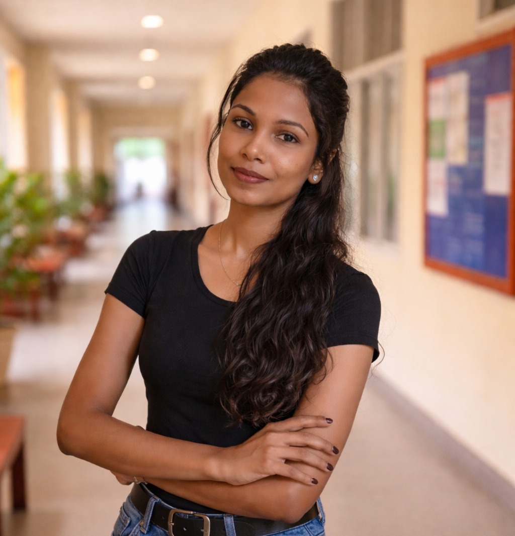 Student volunteer supporting education access for children in need
